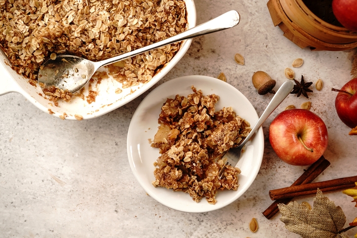 Apple Crumble with Oats