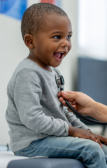 Child at well visit